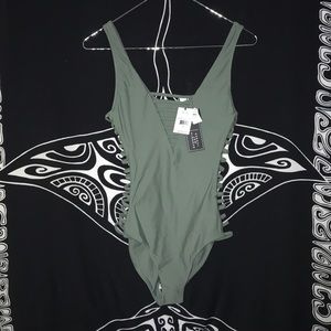 Volcom Georgia May Jagger one piece swimsuit new